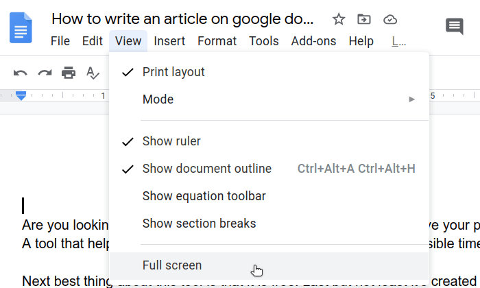  How To Write An Article On Google Docs StartBlogPro