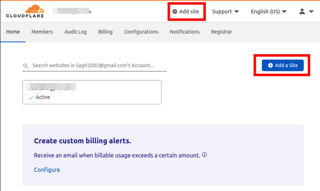cloudflare-add-site