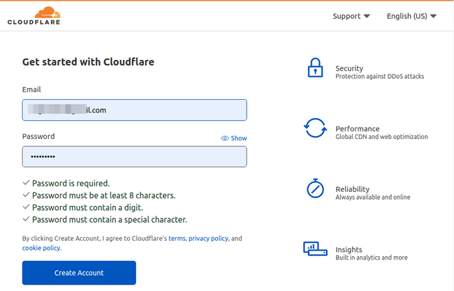 cloudflare-signup-page