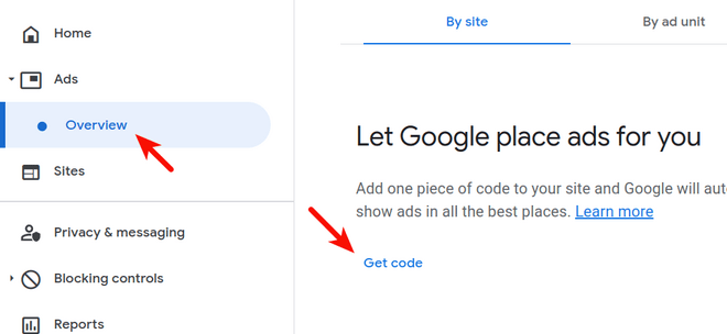 adsense-get-code