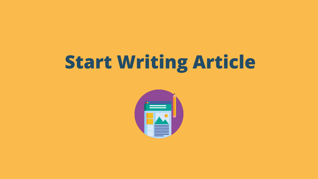 start writing article