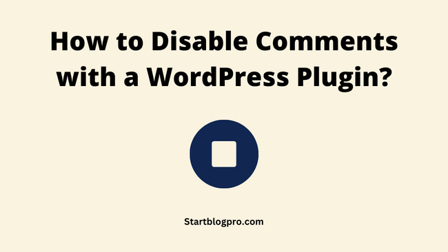 how to disable commments with a wordpress plugin