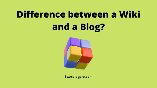 What is the difference between a wiki and a blog