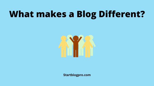 What makes a blog different